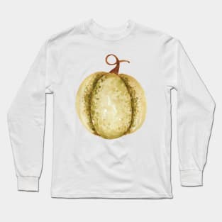 crown pumpkin watercolor Long Sleeve T-Shirt